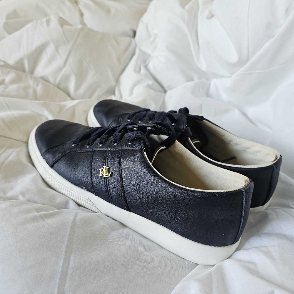Ralph Lauren Woman's Navy and White Sneakers
